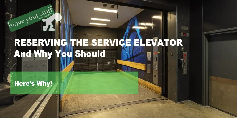 How To Reserve The Service Elevator image
